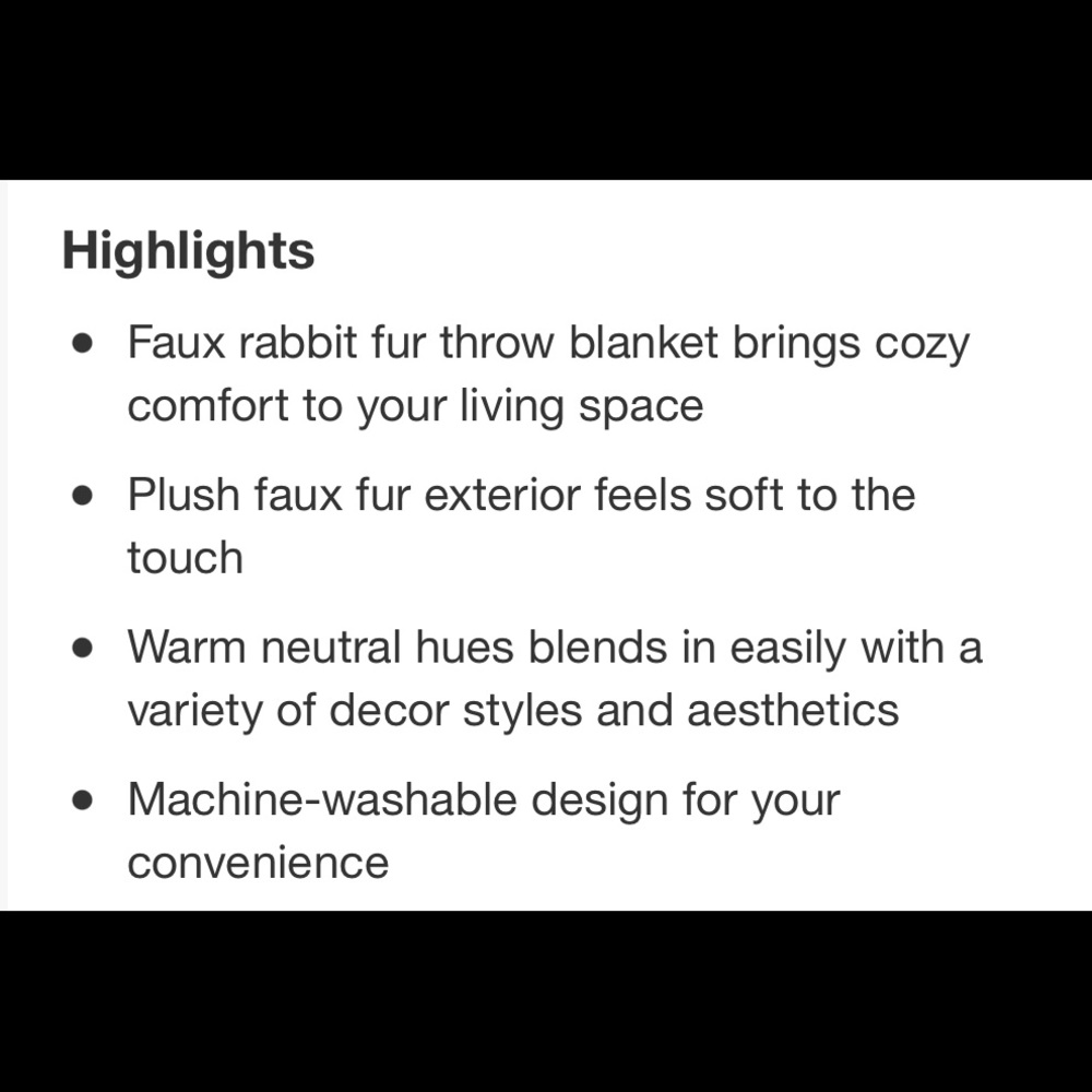 Faux Rabbit Throw - Picture 5 of 5